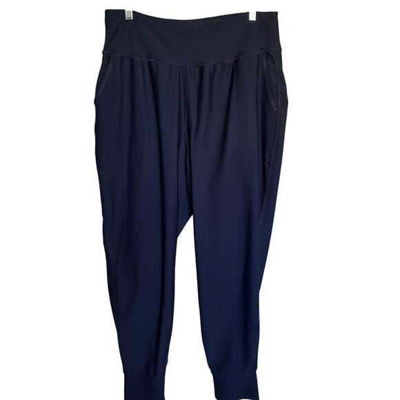 Old Navy high rise Go-Dry Active power soft joggers xl Navy - Picture 1 of 5